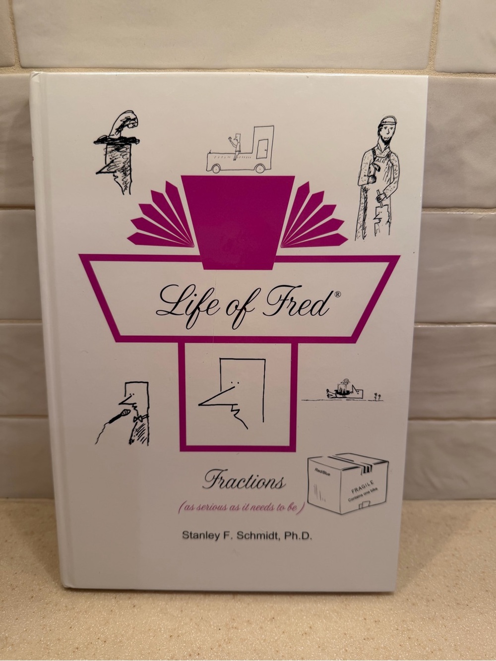 Life of Fred, Math Fractions Book - White and Magenta